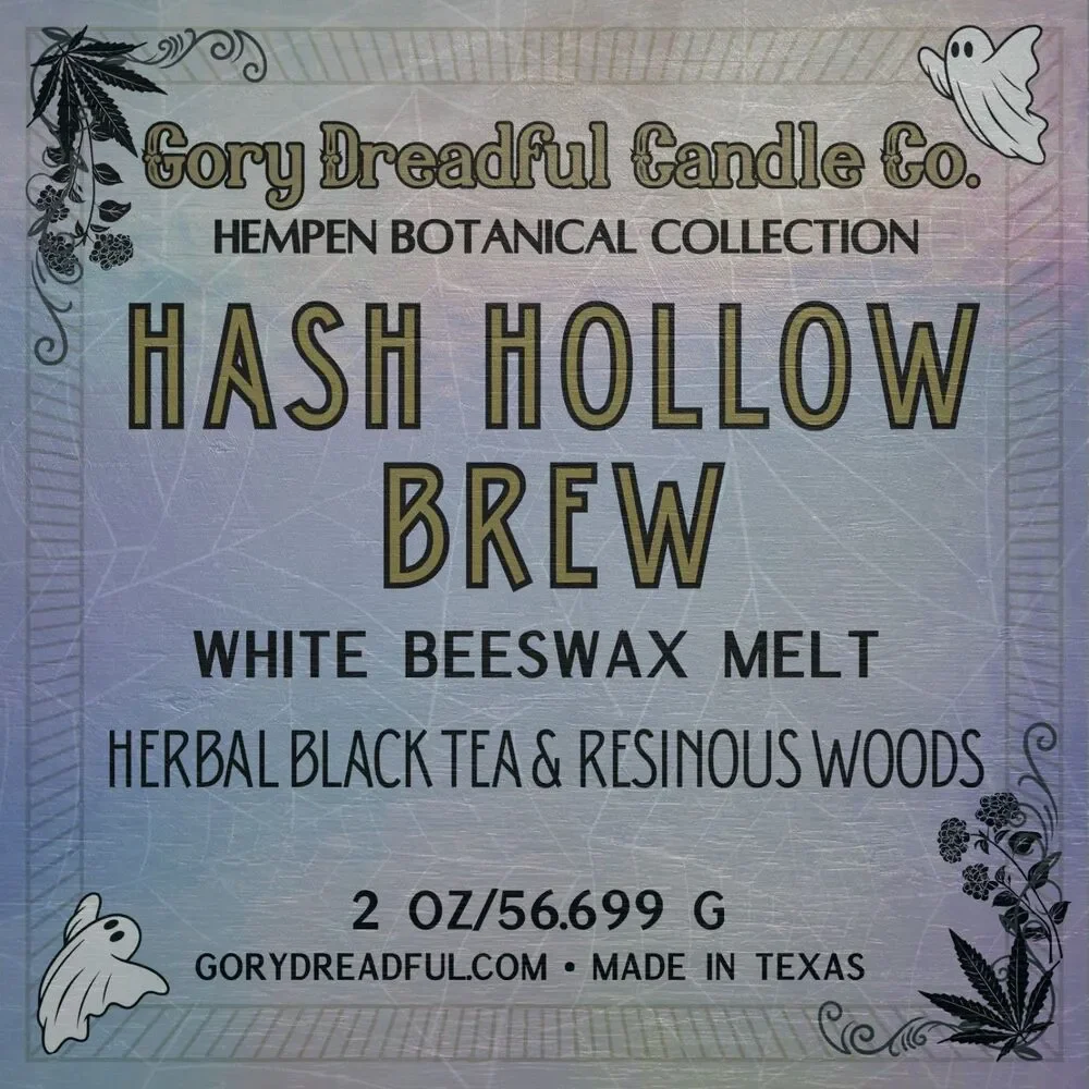 Hash Hollow Brew – Herbal Black Tea & Resinous Woods Scent Beeswax Melts